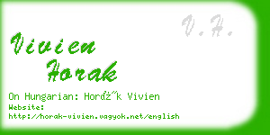 vivien horak business card